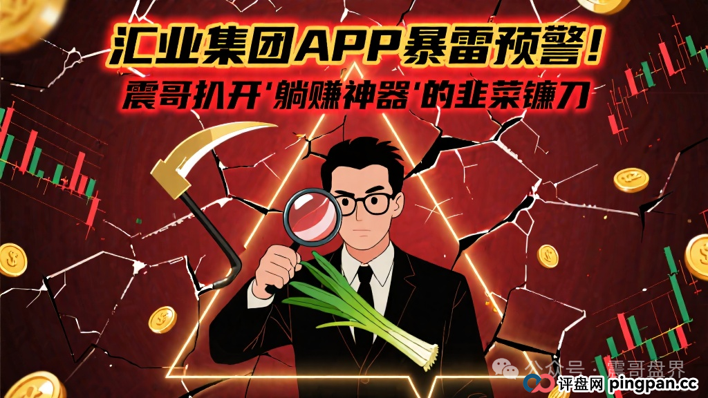 汇业集团APP暴雷预警！震哥扒开这个＂躺赚神器＂的韭菜镰刀