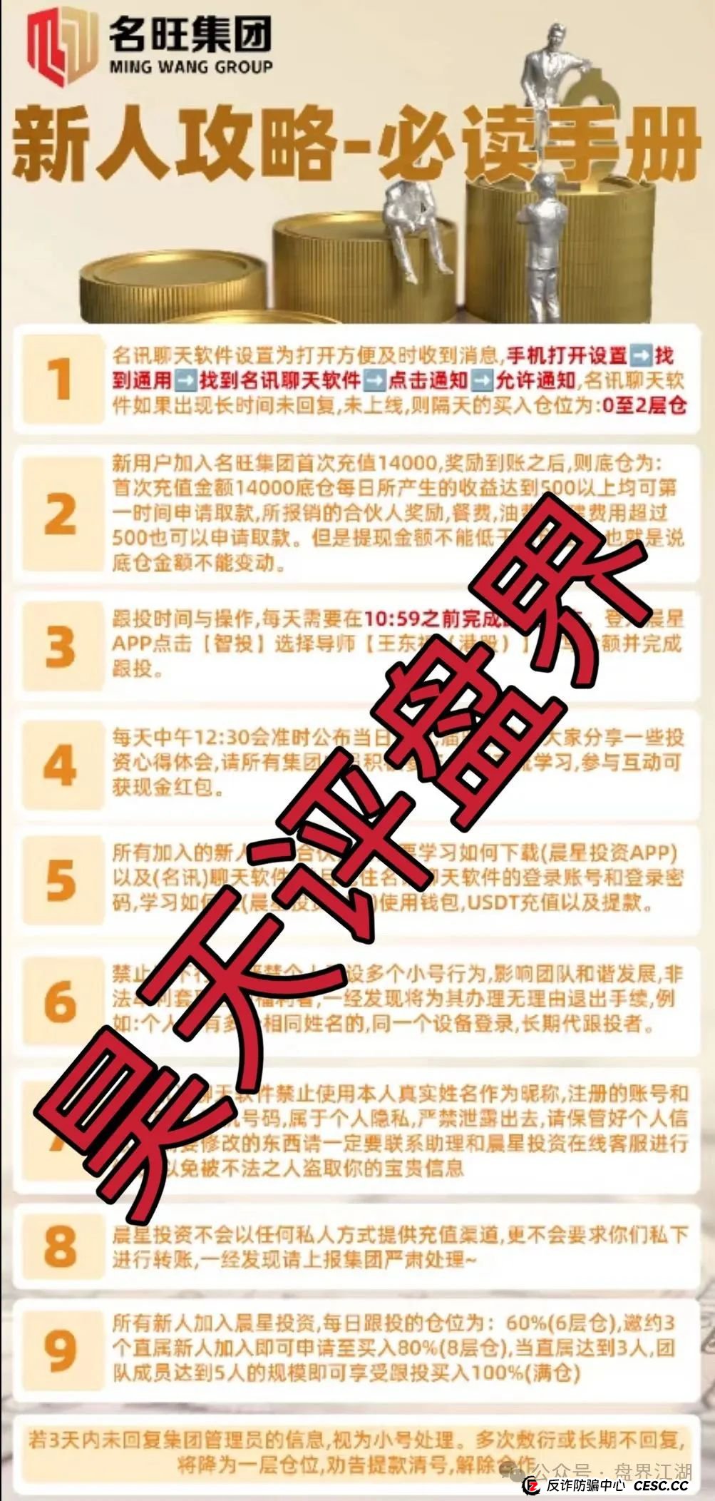 名旺集团（晨星投资）股票跟单类资金盘骗局，部分会员被单割，高度预警，即