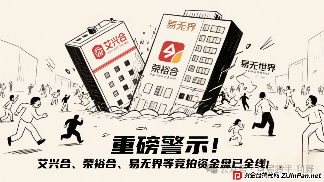 重磅警示！艾兴合、荣裕合、易无界等竞拍资金盘已全线崩盘 