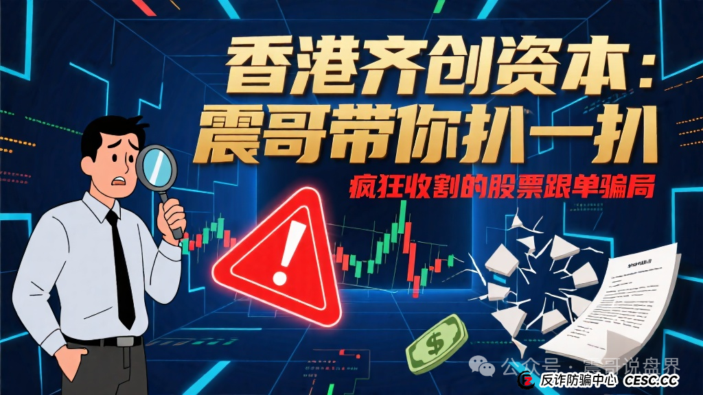香港齐创资本：震哥带你扒一扒这个疯狂收割的股票跟单骗局