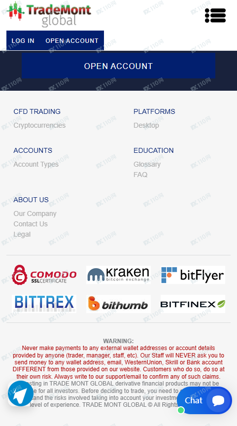 曝光TRADE MONT GLOBAL外汇黑平台